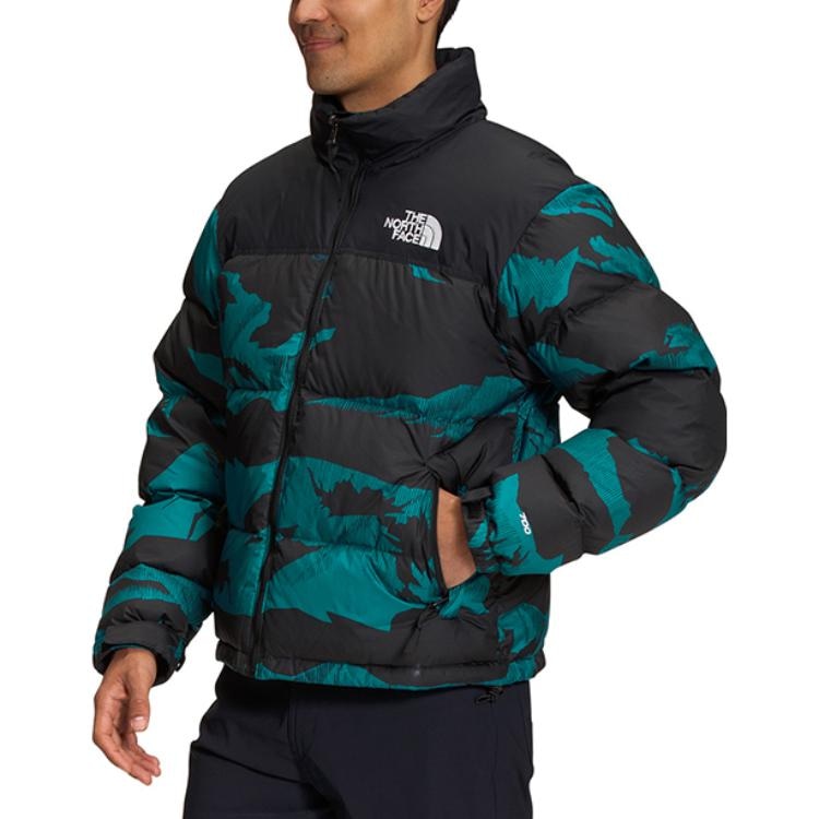 The North Face Retro Nuptse Jacket Blue Black — фото 3