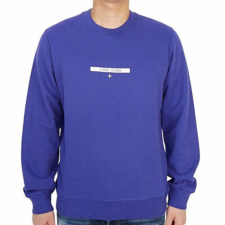 Stone Island SS21 Blue Crewneck Sweatshirt — фото 2