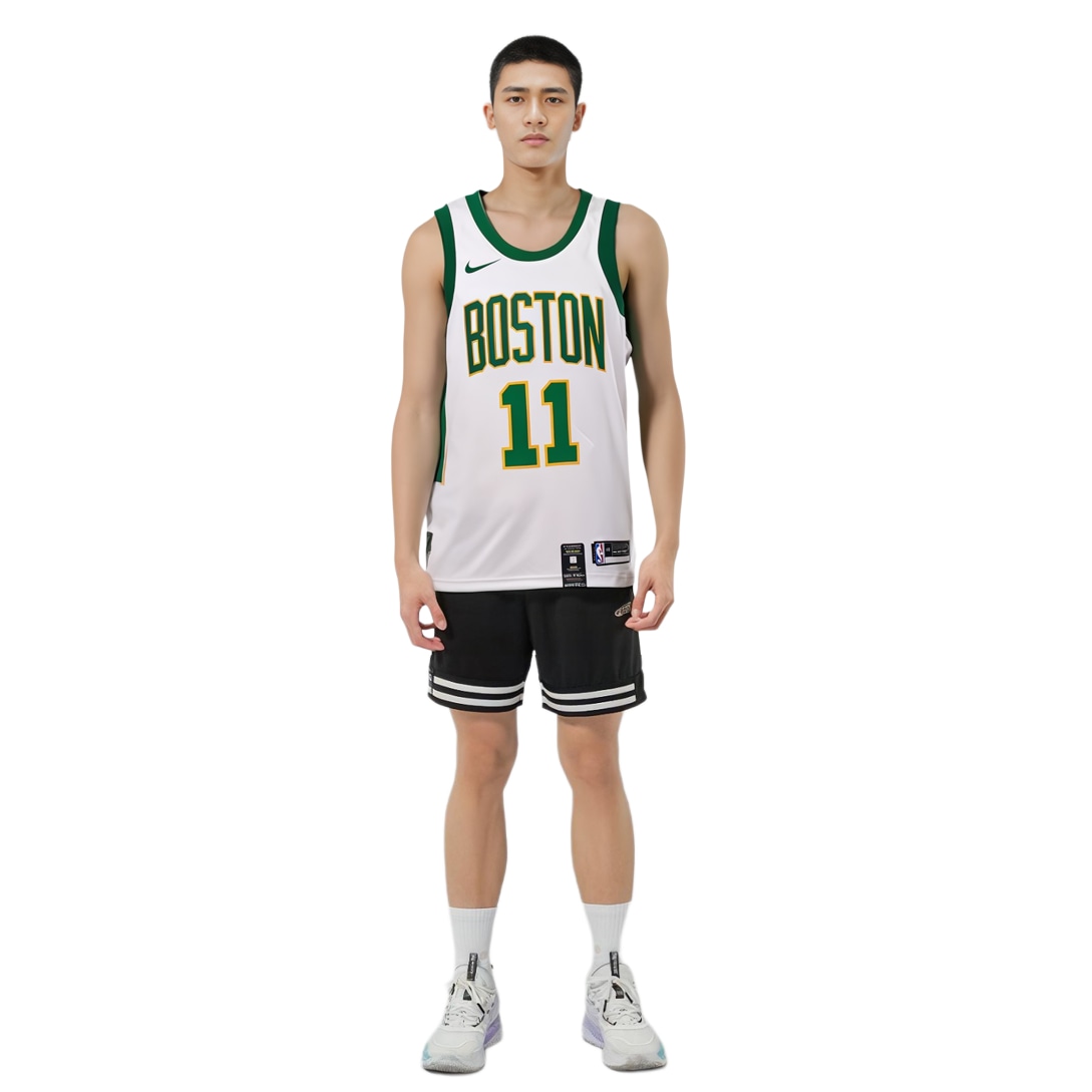Nike NBA Jersey Kyrie Irving Celtics 11 White Green — фото 5