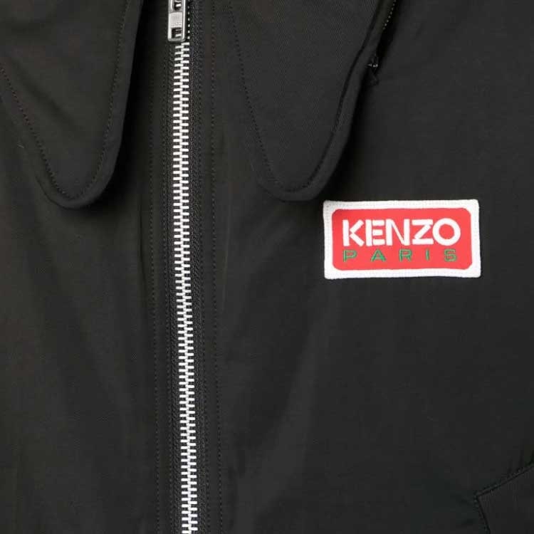 Kenzo Logo Hoodie Jacket Black — фото 5