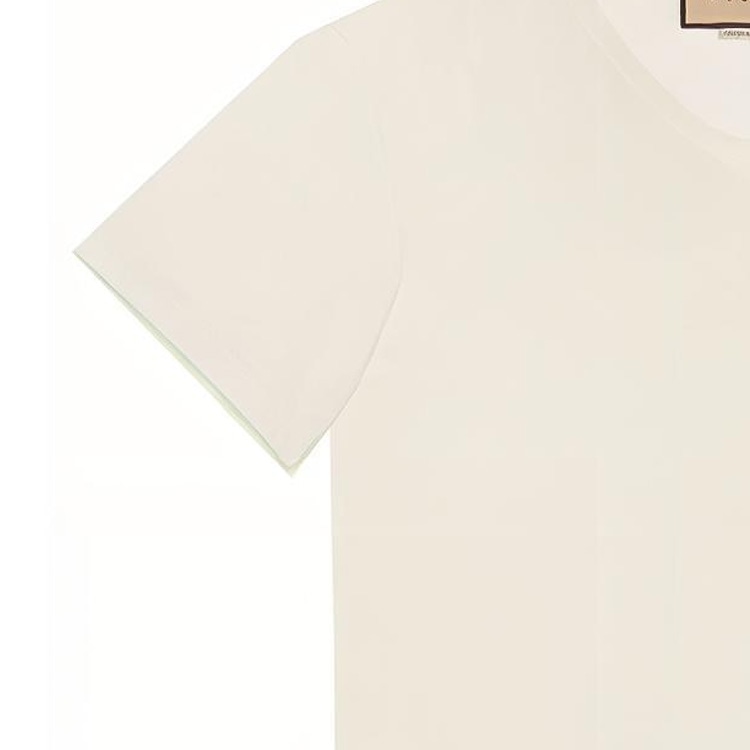 Gucci V-Neck T-Shirt White — фото 4