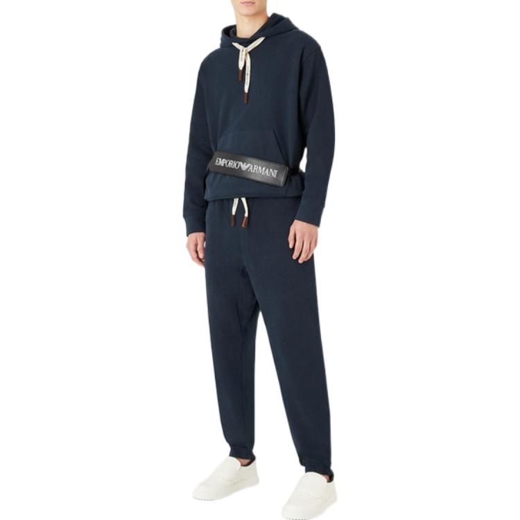Emporio Armani Hoodie Deep Blue — фото 1