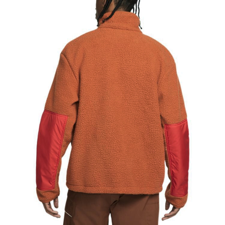 Nike Fleece Logo Jacket Orange — фото 4