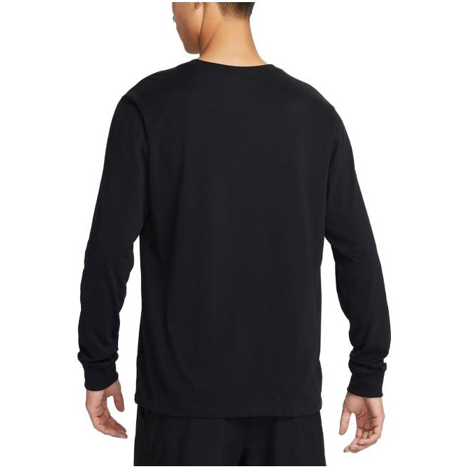Nike Dri-FIT Long Sleeve Tee Black — фото 3