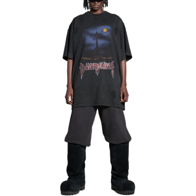 Balenciaga FW24 Black T-Shirt — фото 4
