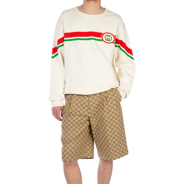 Gucci Striped Print Sweatshirt White — фото 2