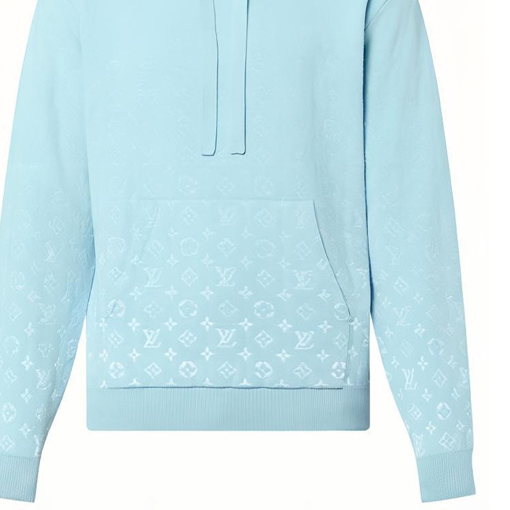 Louis Vuitton FW23 Gradient Hoodie Blue — фото 5