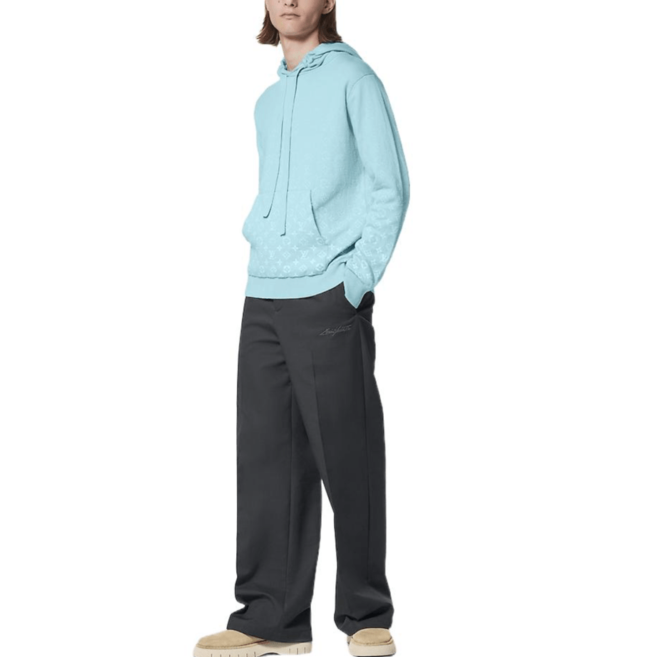 Louis Vuitton FW23 Gradient Hoodie Blue — фото 1