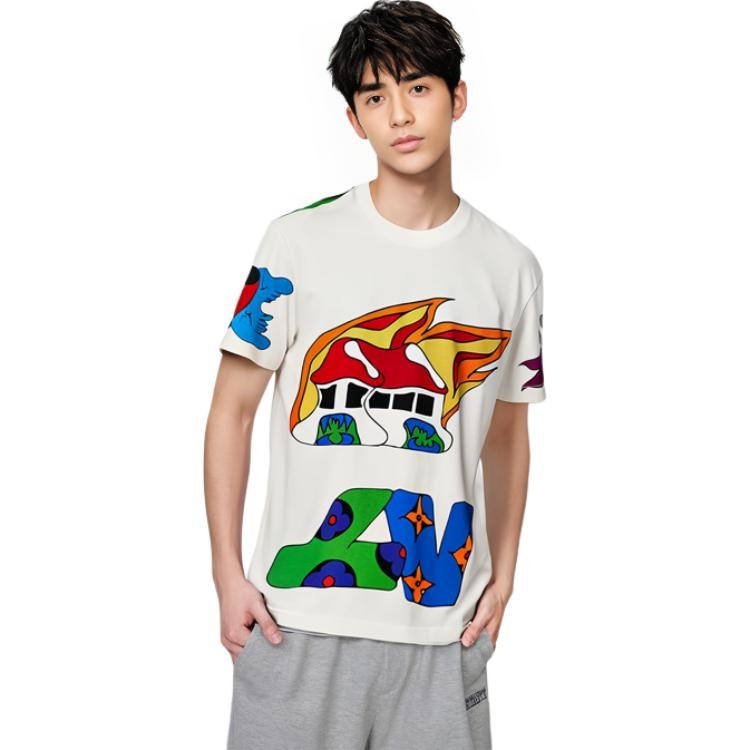 Louis Vuitton SS21 Cartoon Logo T-Shirt White — фото 8