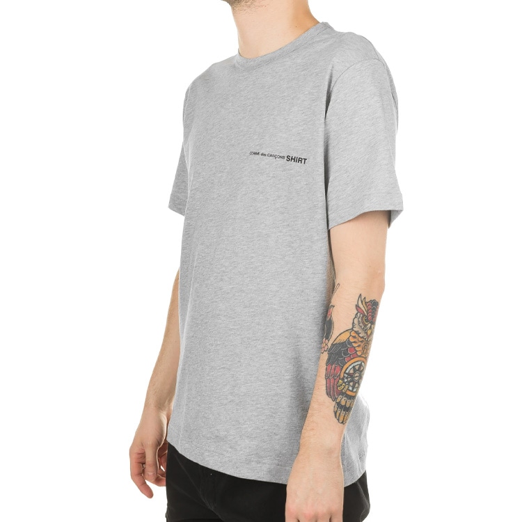 Cdg Small Logo Cotton T-Shirt Gray — фото 4