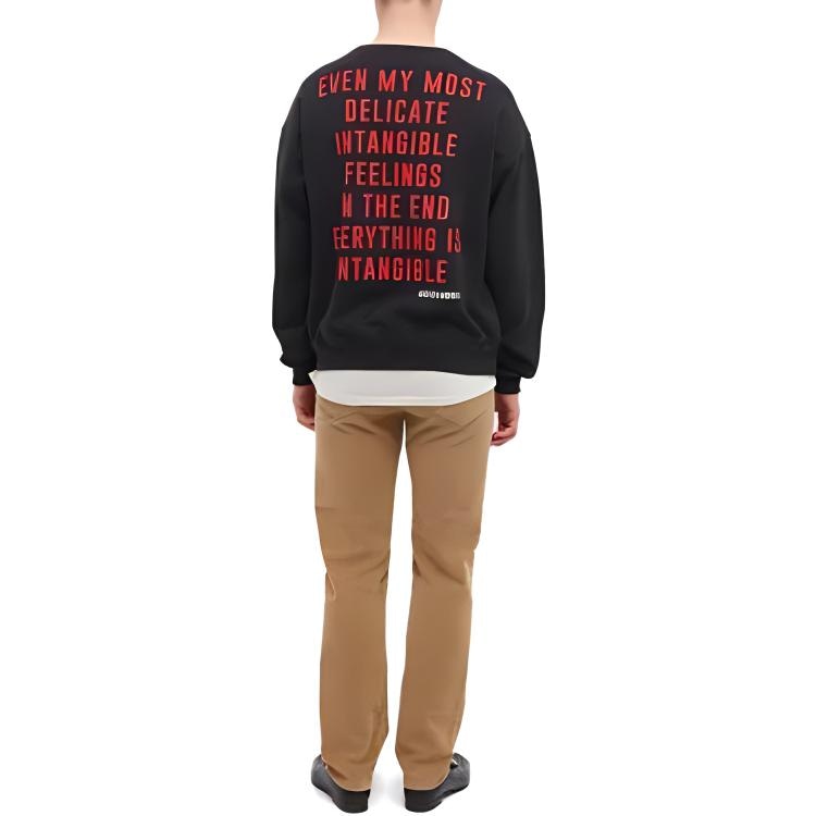 Gucci SS23 Apple Logo Crewneck Sweatshirt Black — фото 2