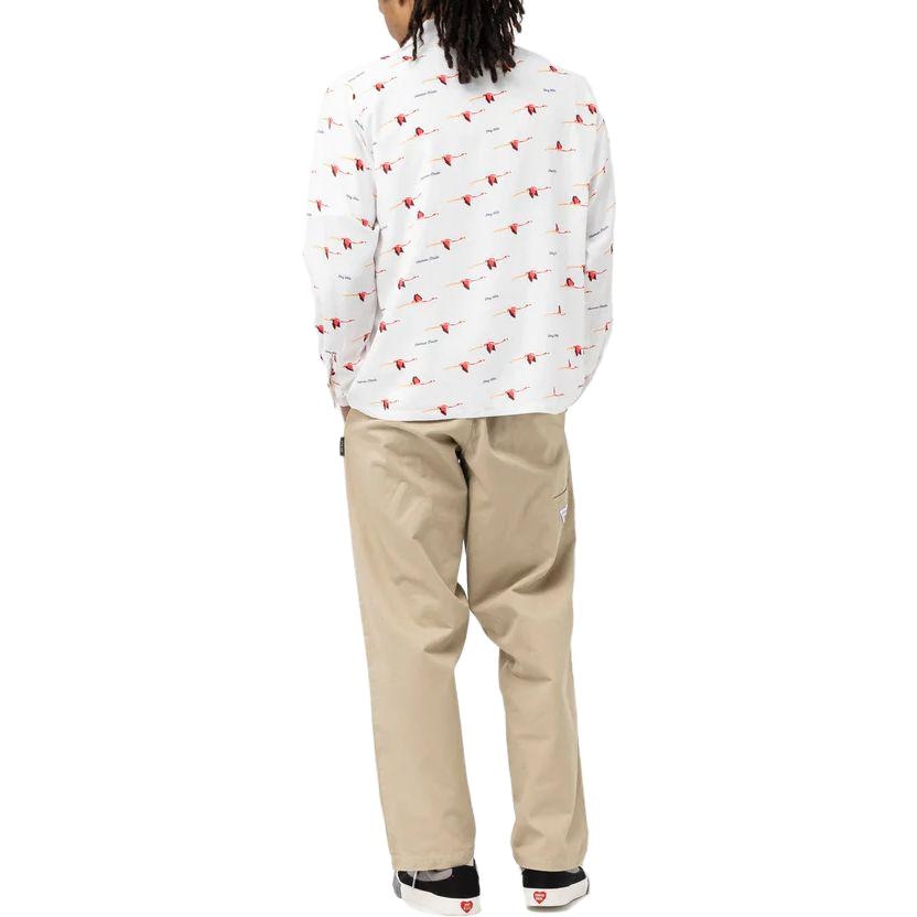 Human Made SS23 Flamingo Open Collar LS Shirt — фото 5