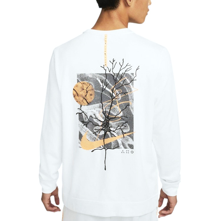 Nike Logo Crewneck Sweatshirt White — фото 4