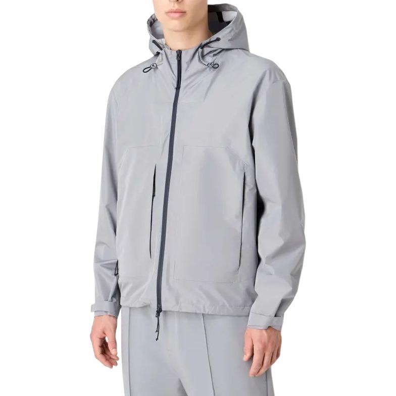 Emporio Armani Hoodie Jacket Grey — фото 1