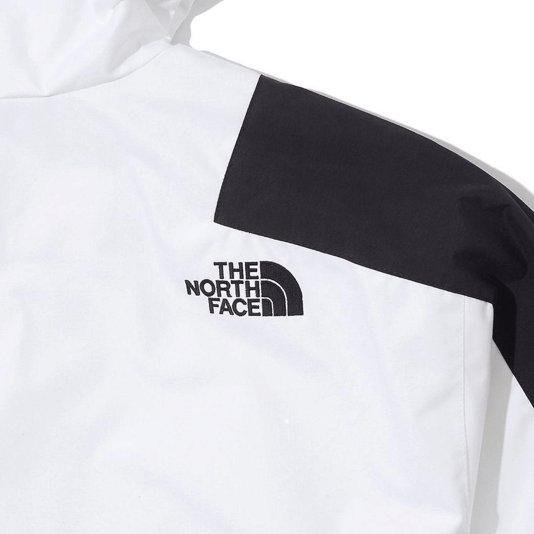 The North Face Logo Colorblock Hoodie Jacket White — фото 3