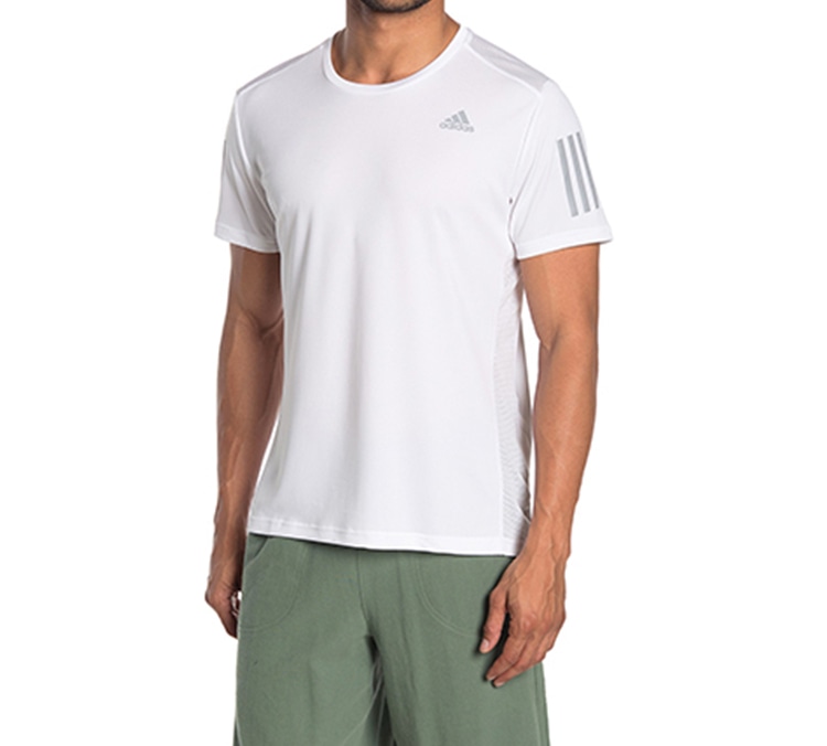 Adidas Own The Run Tee White — фото 5