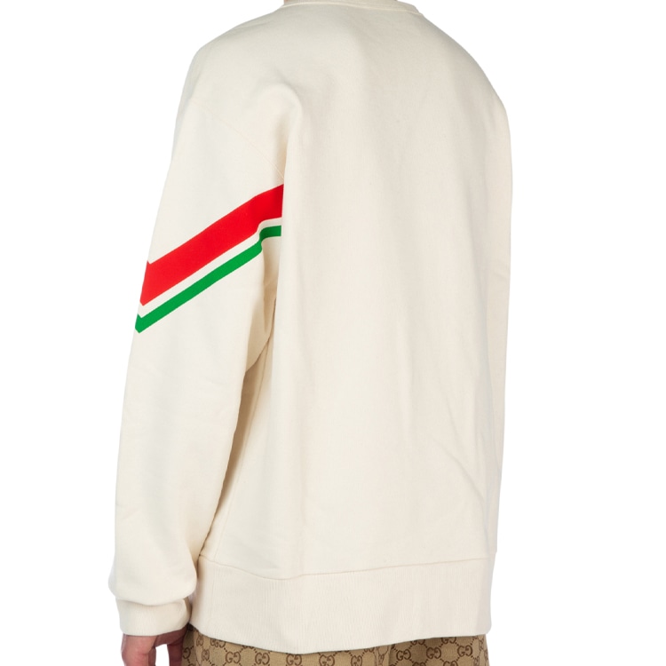 Gucci Striped Print Sweatshirt White — фото 5
