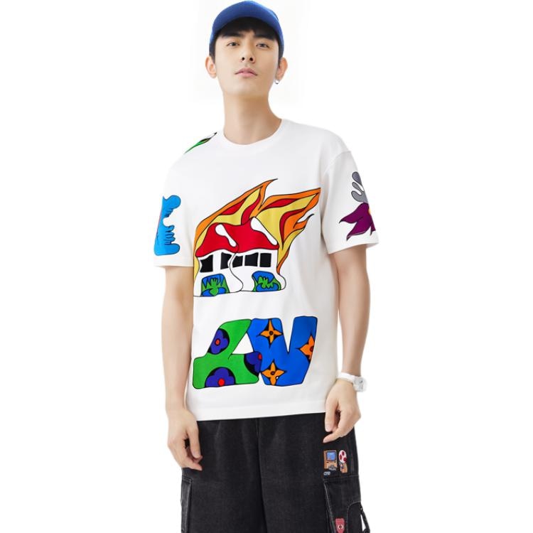 Louis Vuitton SS21 Cartoon Logo T-Shirt White — фото 4