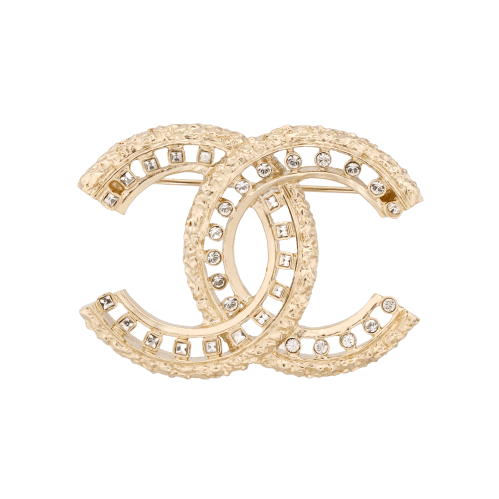 CHANEL Classic Double C Logo Brooch