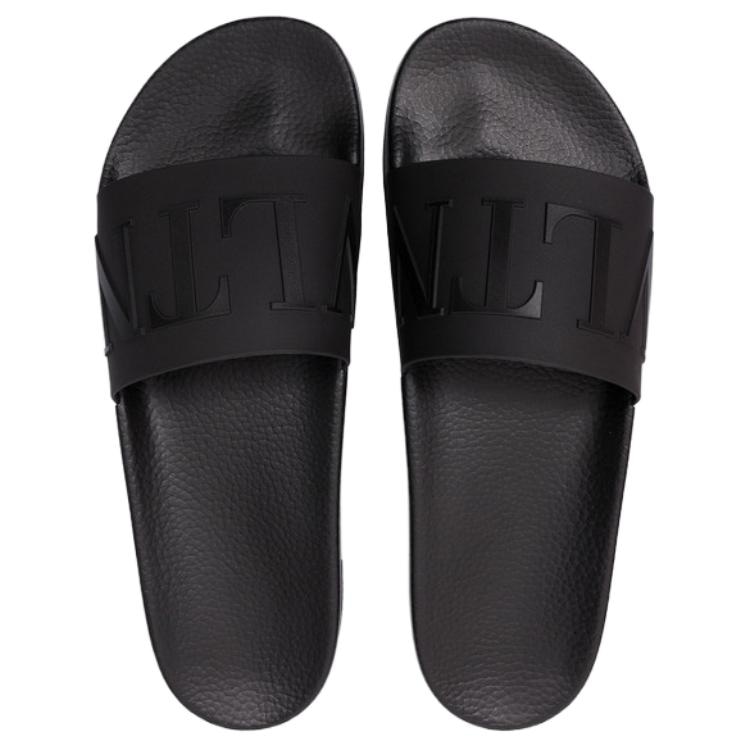 Valentino Slide Sandals Black — фото 9