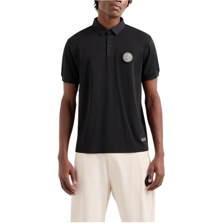 Emporio Armani EA7 Polo Shirt Black — фото 1