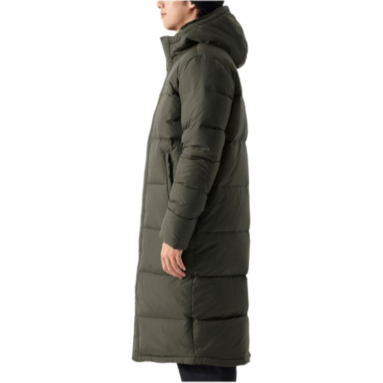 The North Face Logo Zip Hoodie Down Jacket Green — фото 4