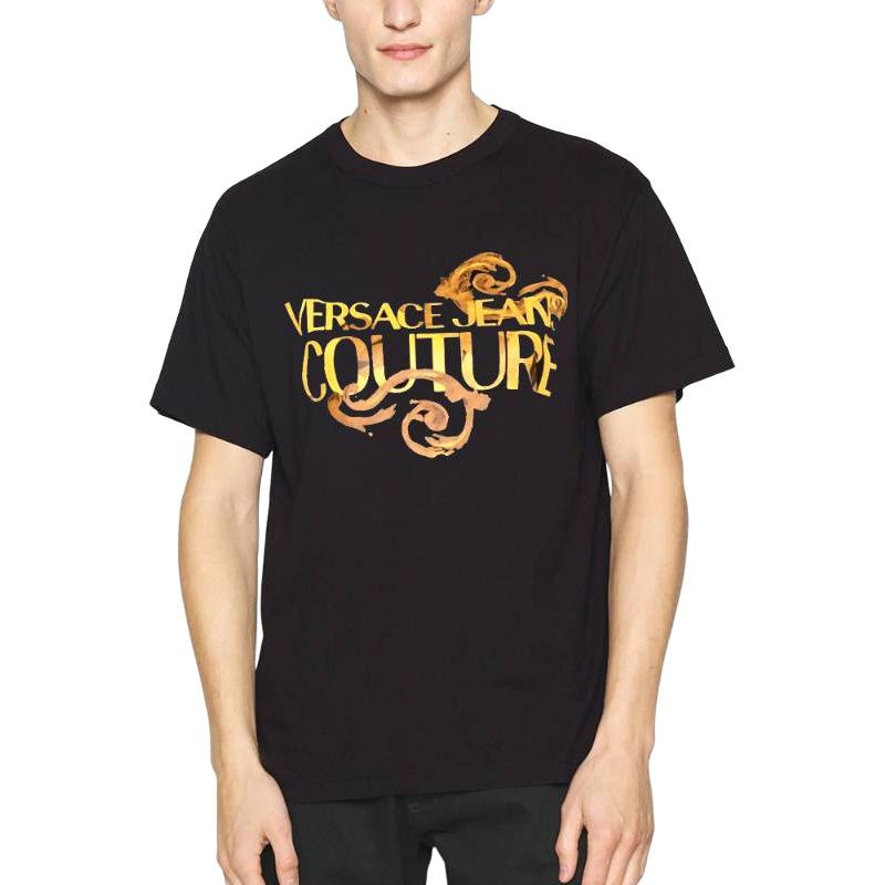 Versace Jeans Couture Logo Print T-Shirt Black — фото 9