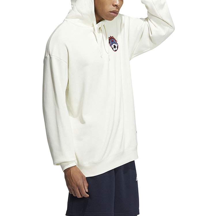 Adidas Embroidered Crewneck Sweatshirt White — фото 4