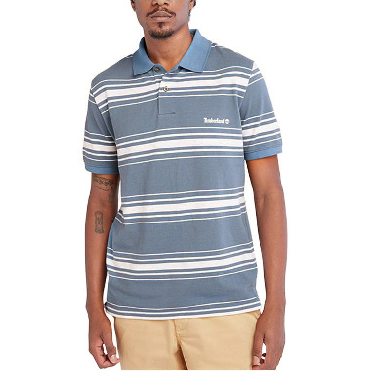 Timberland Striped Polo Shirt Navy — фото 2