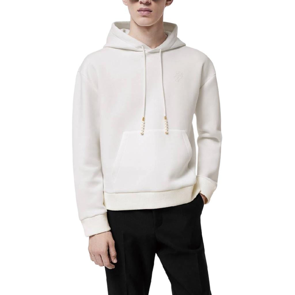 Louis Vuitton SS24 Logo Embroidered Hoodie White — фото 3