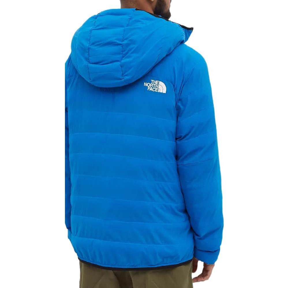 The North Face Logo Print Zip Hoodie Blue — фото 3