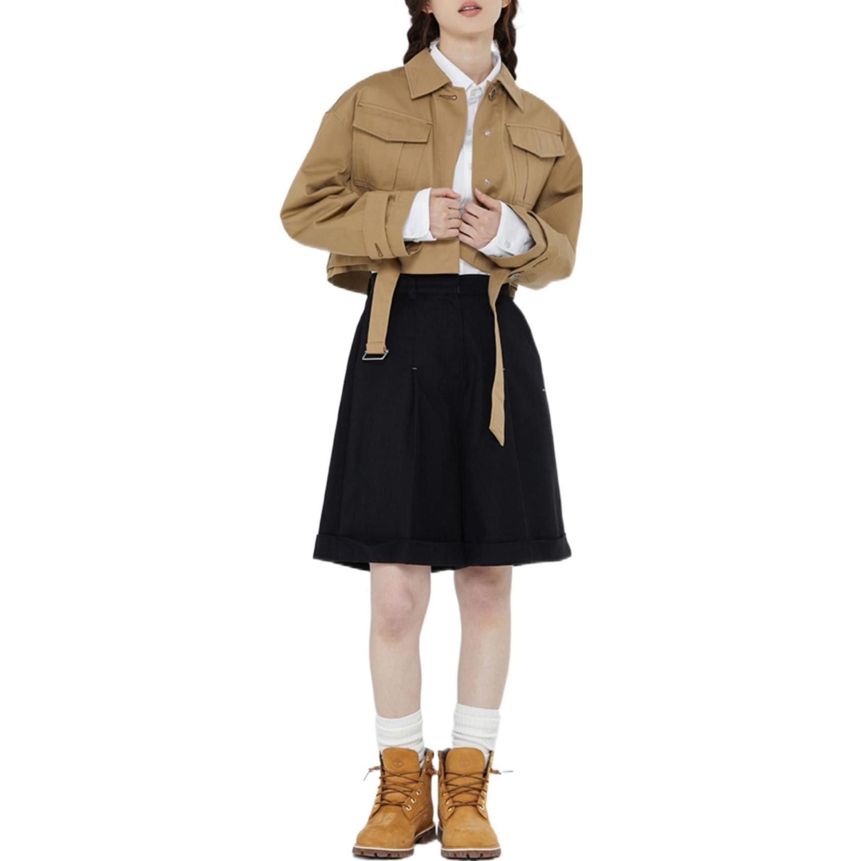 RMTCRW ROMANTIC CROWN Куртка (Арт. GABERDINE TRENCH CROP JACKET) — фото 2