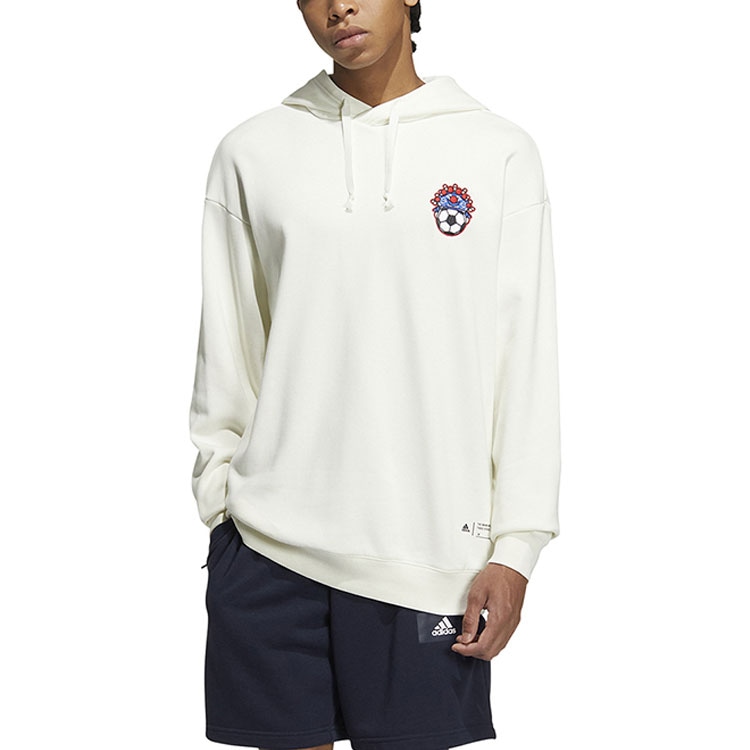 Adidas Embroidered Crewneck Sweatshirt White — фото 2