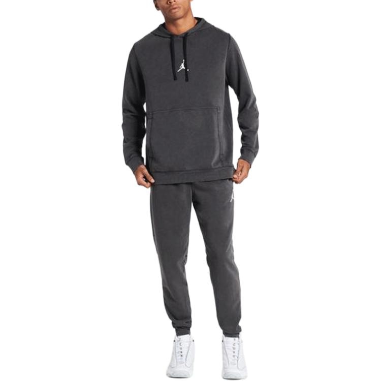 Jordan Logo Hoodie Grey — фото 2