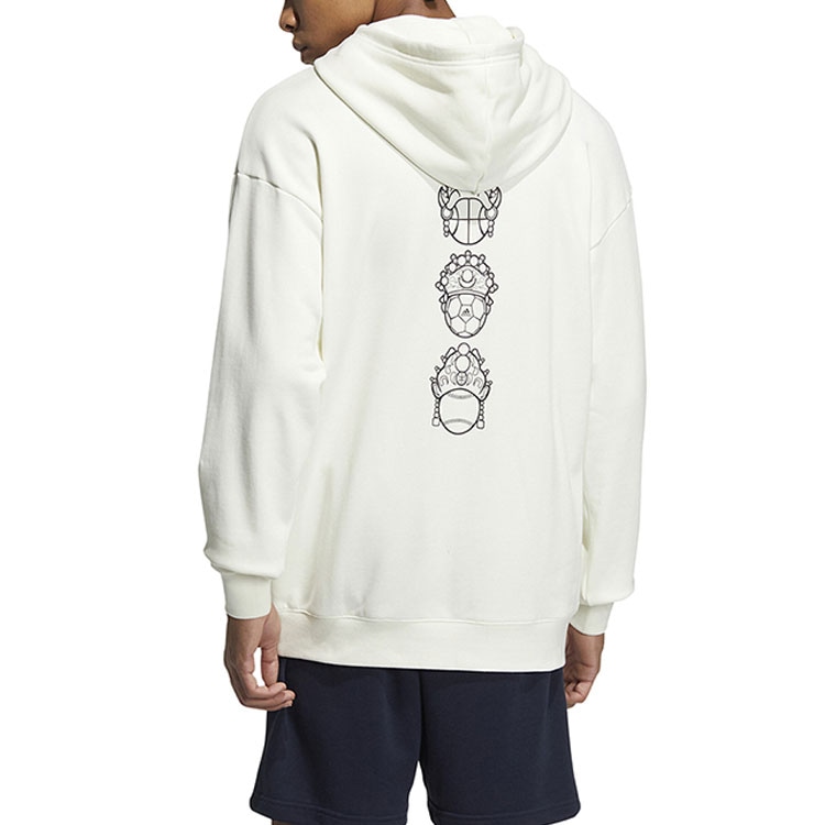 Adidas Embroidered Crewneck Sweatshirt White — фото 3