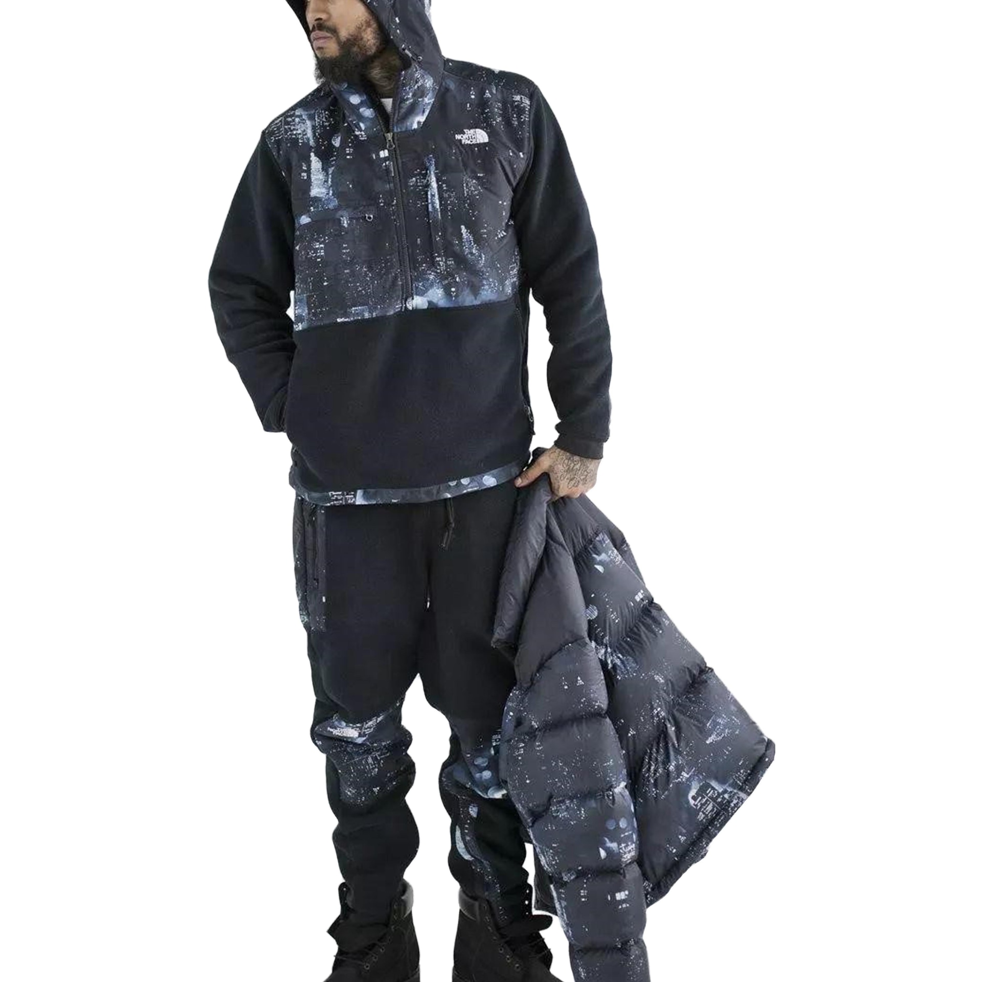 The North Face Extra Butter x The North Face Nightcrawlers Denali Fleece Anorak Multi — фото 2