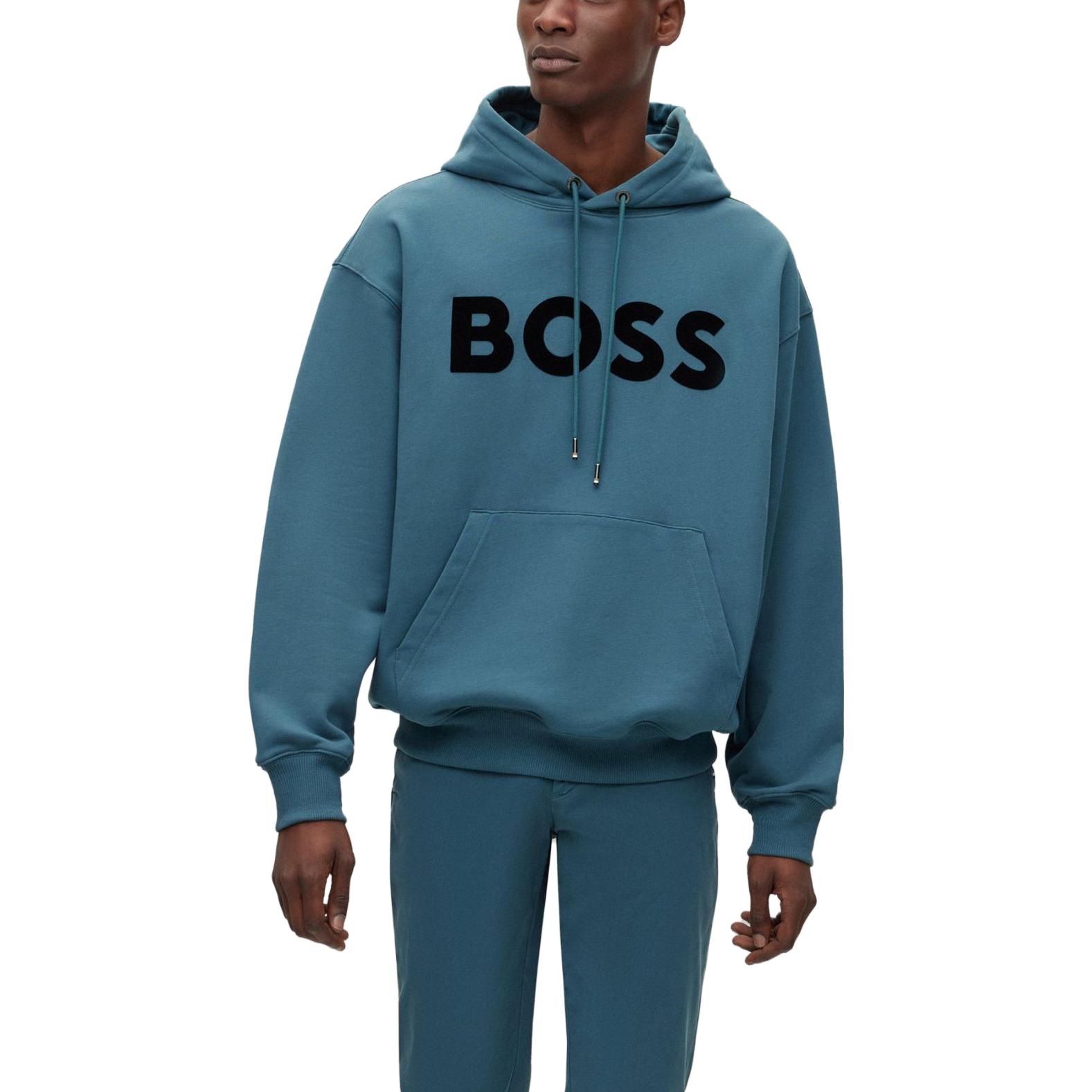 Hugo Boss Hooded Sweatshirt Turquoise — фото 3