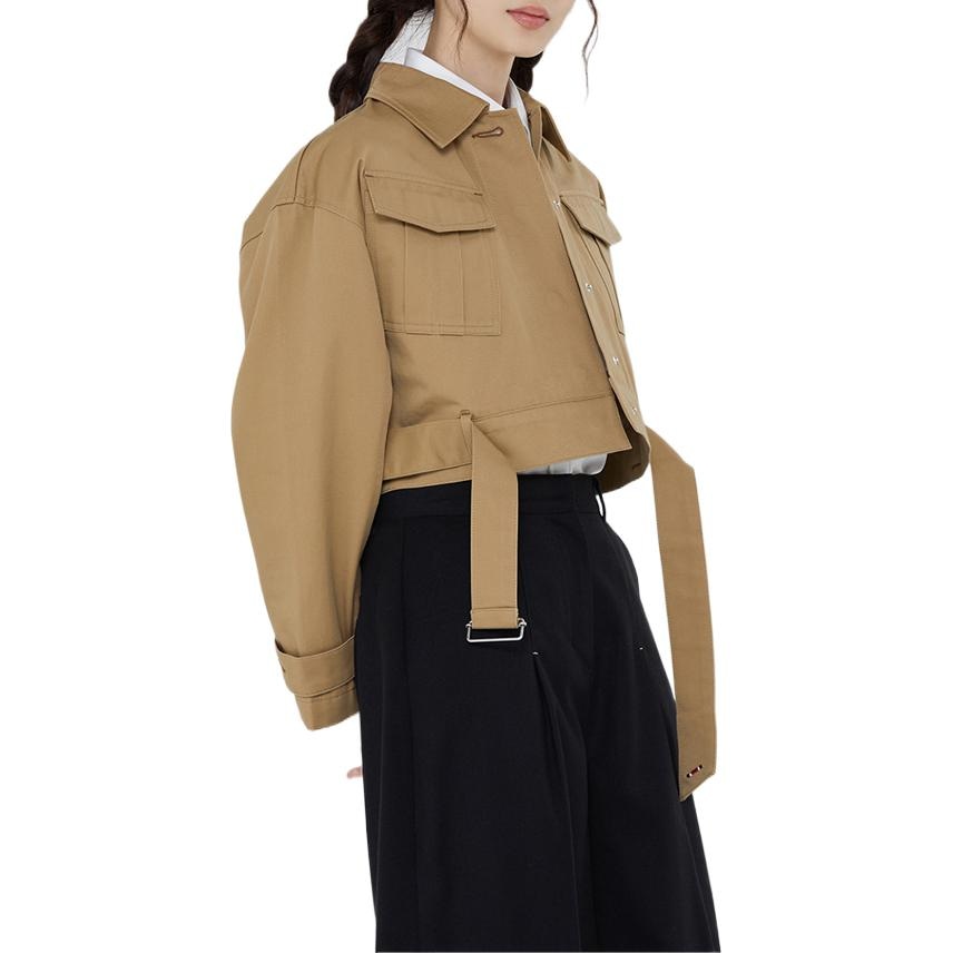 RMTCRW ROMANTIC CROWN Куртка (Арт. GABERDINE TRENCH CROP JACKET) — фото 4