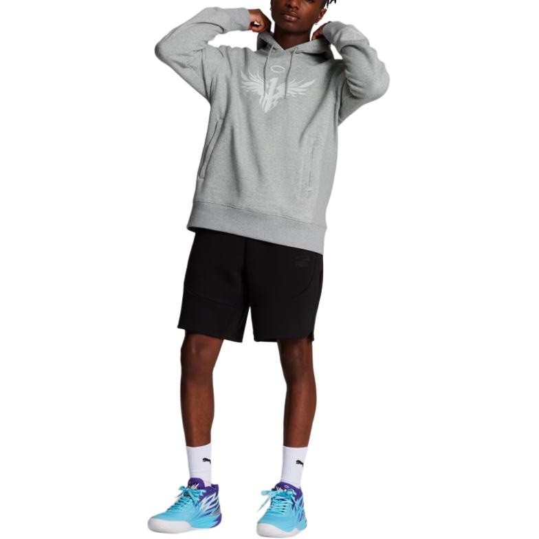 Puma x MELO Hoodie Light Heather Grey — фото 4