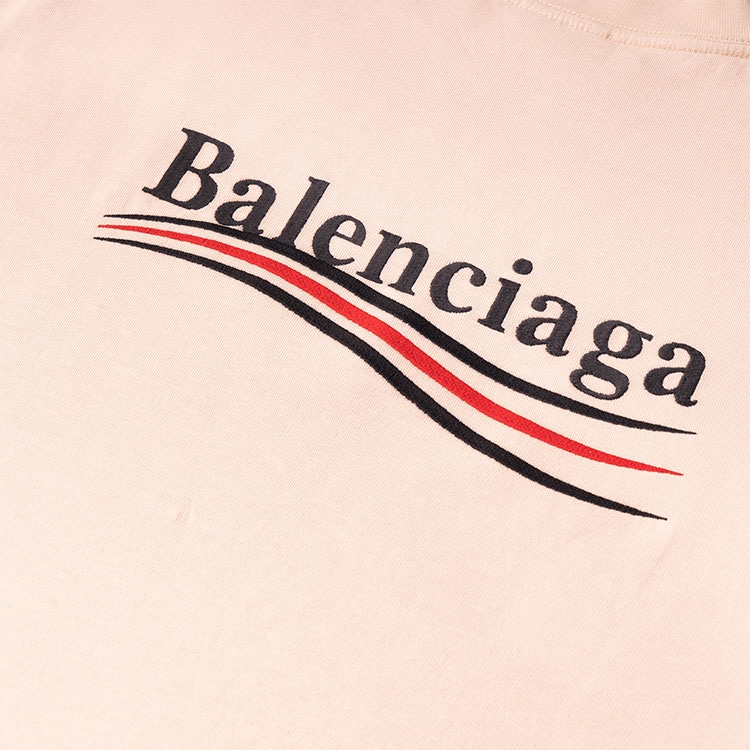 Balenciaga FW23 Logo T-Shirt Beige — фото 6