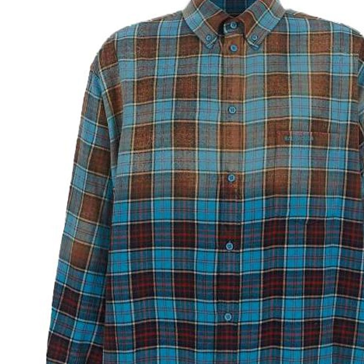 Balenciaga FW23 Checkered Shirt — фото 7