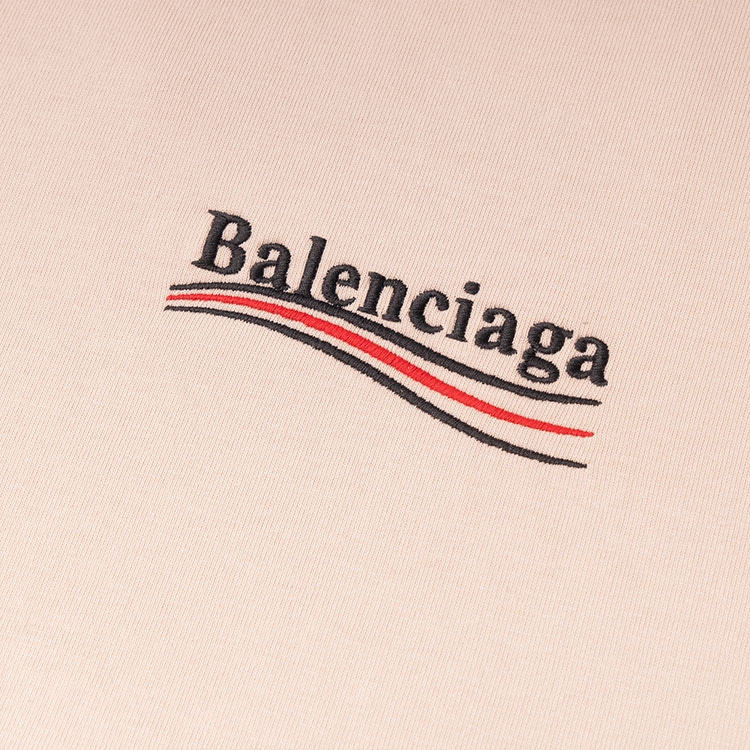 Balenciaga FW23 Logo T-Shirt Beige — фото 4