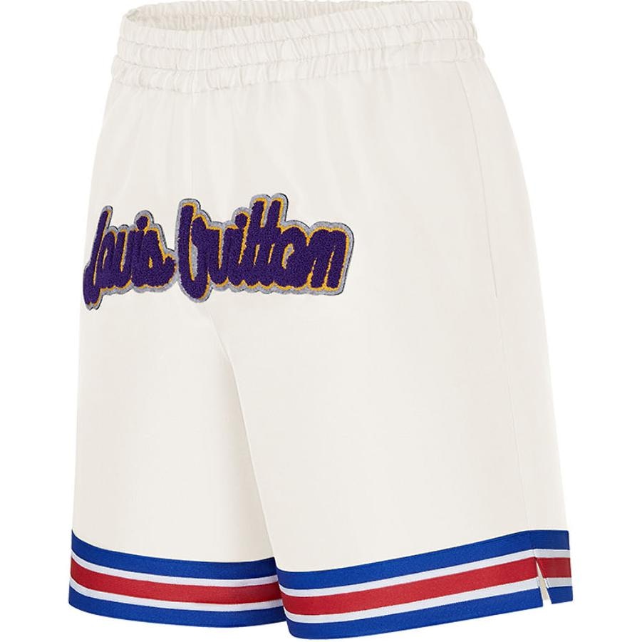 Louis Vuitton x NBA Basketball Shorts White — фото 2