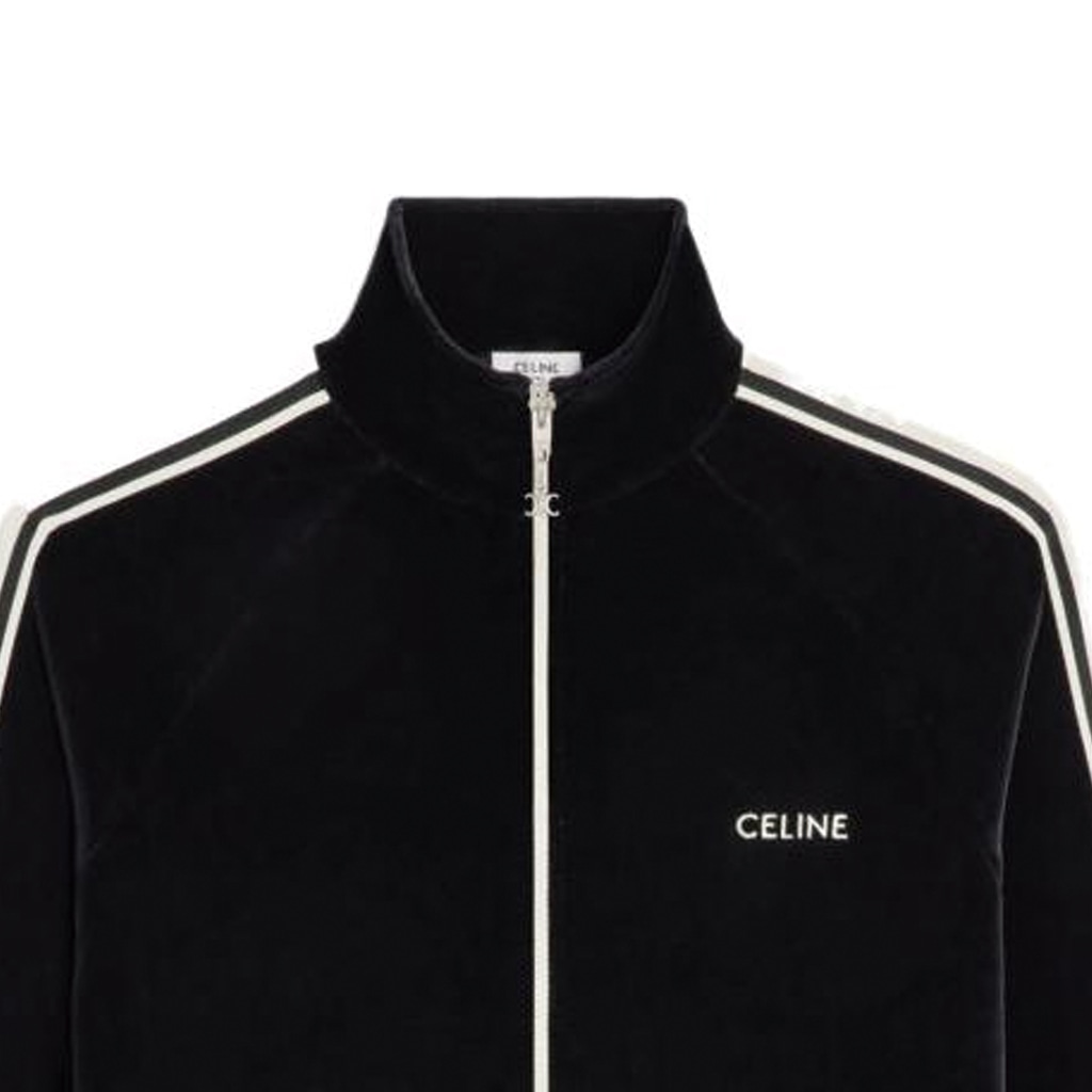Celine SS24 Logo High Neck Zip Jacket — фото 4