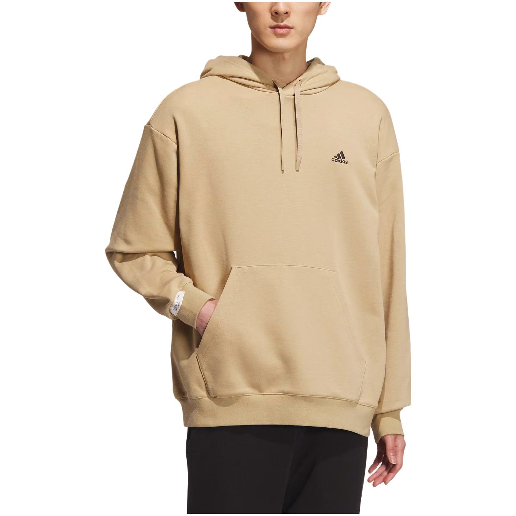 Adidas Logo Hoodie Light Khaki — фото 3