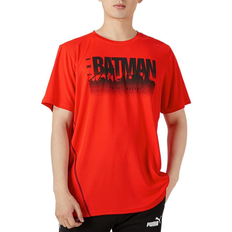 Puma x Batman Performance Graphic Tee Flame Red — фото 3