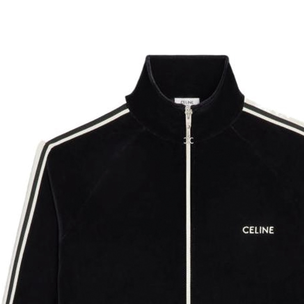Celine SS24 Logo High Neck Zip Jacket — фото 5