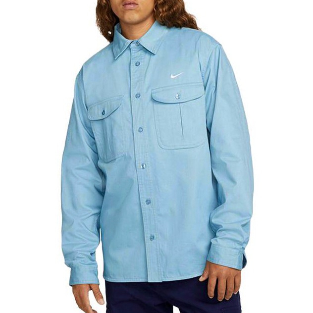 Nike SB Long Sleeve Shirt Mist Blue — фото 2