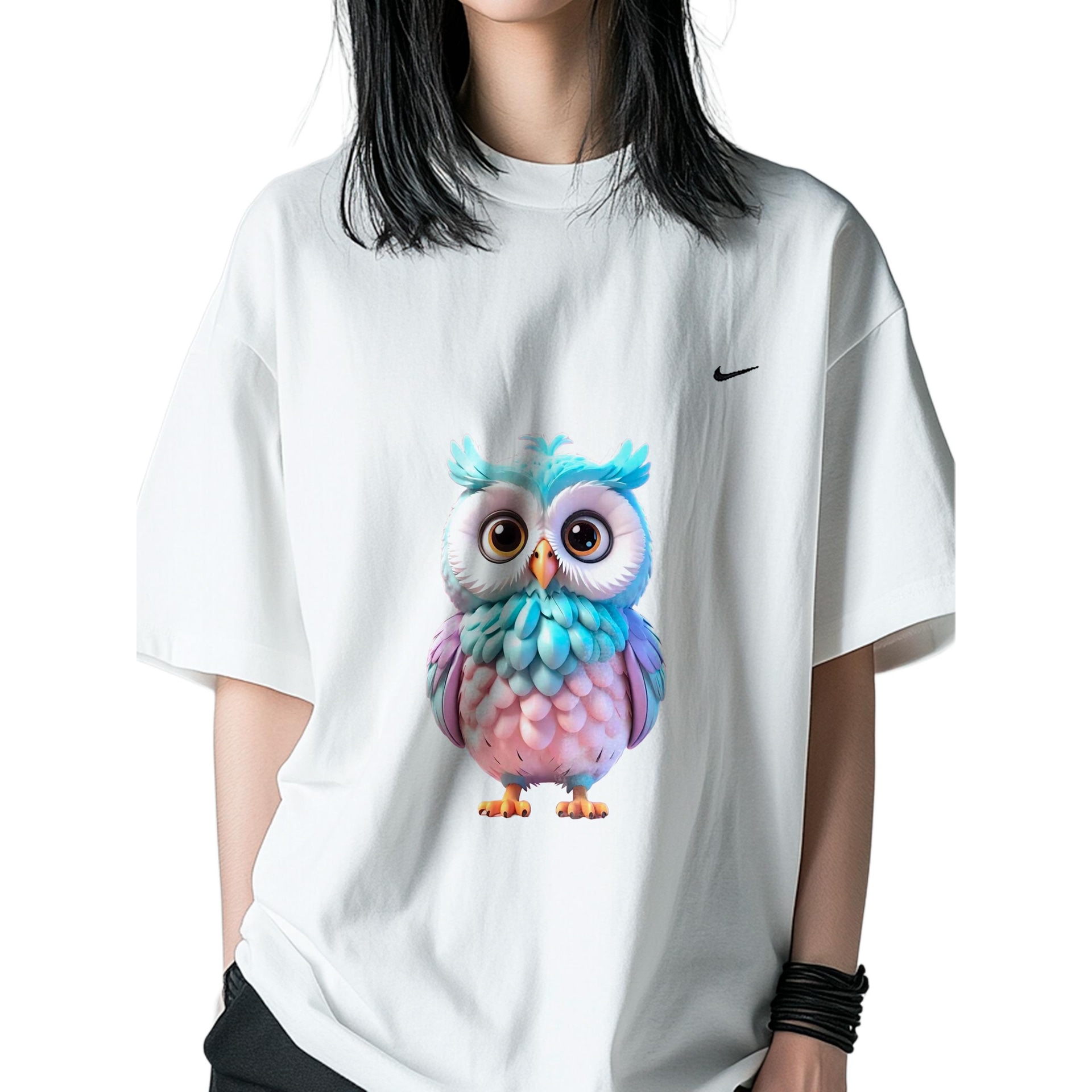 Nike Owl Head Tee White — фото 3