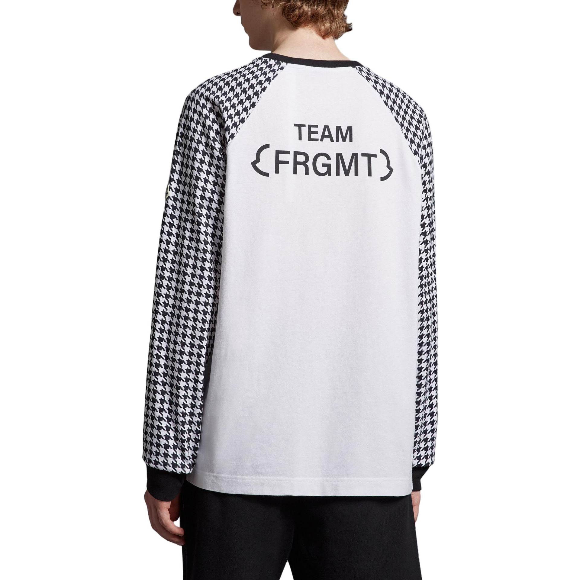 Moncler x Fragment Design SS23 Logo Long Sleeve T-Shirt White — фото 2